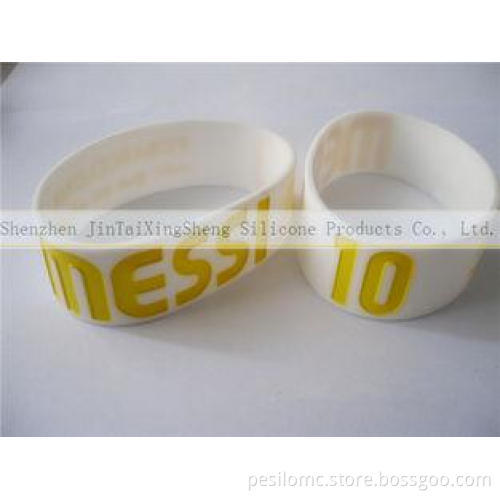 Yellow Silicone Energy Bracelet Anti-dust , Silicone Wristb
